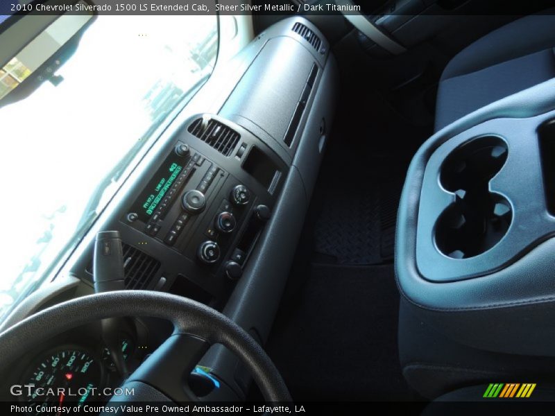 Sheer Silver Metallic / Dark Titanium 2010 Chevrolet Silverado 1500 LS Extended Cab