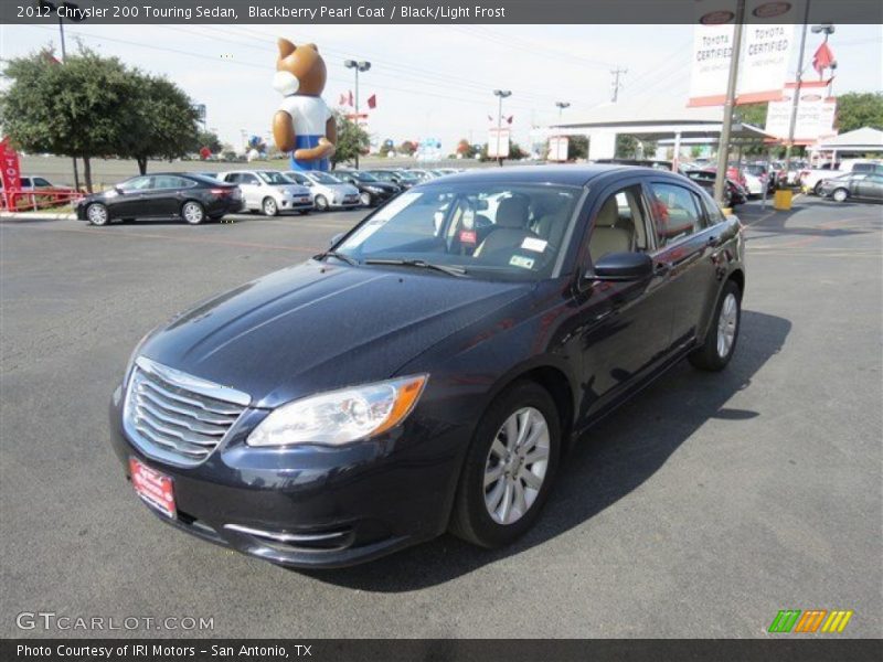Blackberry Pearl Coat / Black/Light Frost 2012 Chrysler 200 Touring Sedan