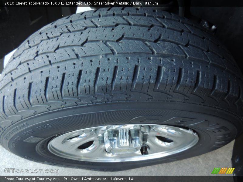 Sheer Silver Metallic / Dark Titanium 2010 Chevrolet Silverado 1500 LS Extended Cab