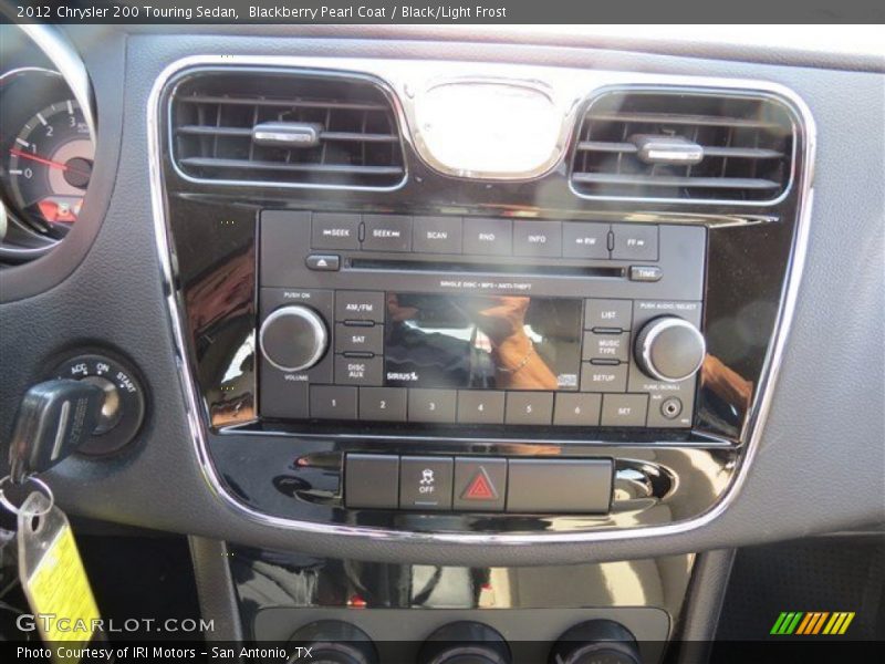 Blackberry Pearl Coat / Black/Light Frost 2012 Chrysler 200 Touring Sedan