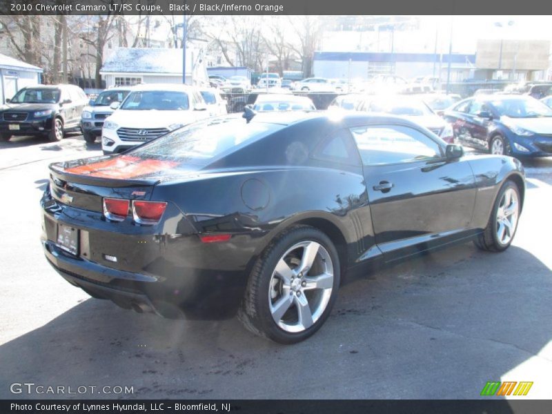 Black / Black/Inferno Orange 2010 Chevrolet Camaro LT/RS Coupe