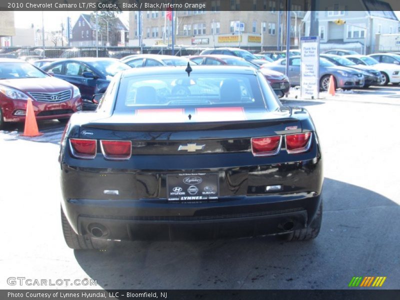 Black / Black/Inferno Orange 2010 Chevrolet Camaro LT/RS Coupe