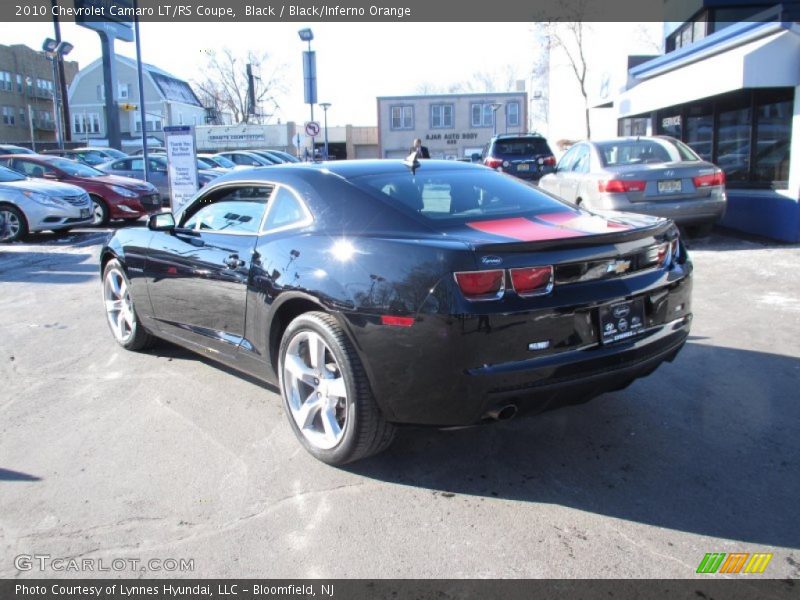 Black / Black/Inferno Orange 2010 Chevrolet Camaro LT/RS Coupe