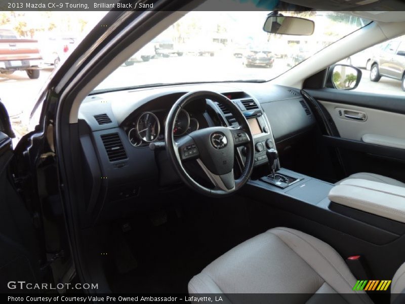 Brilliant Black / Sand 2013 Mazda CX-9 Touring