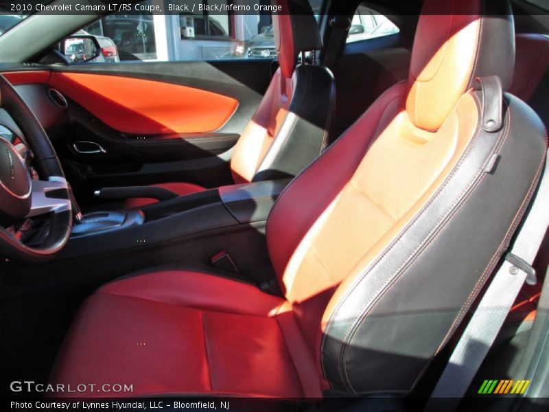 Black / Black/Inferno Orange 2010 Chevrolet Camaro LT/RS Coupe