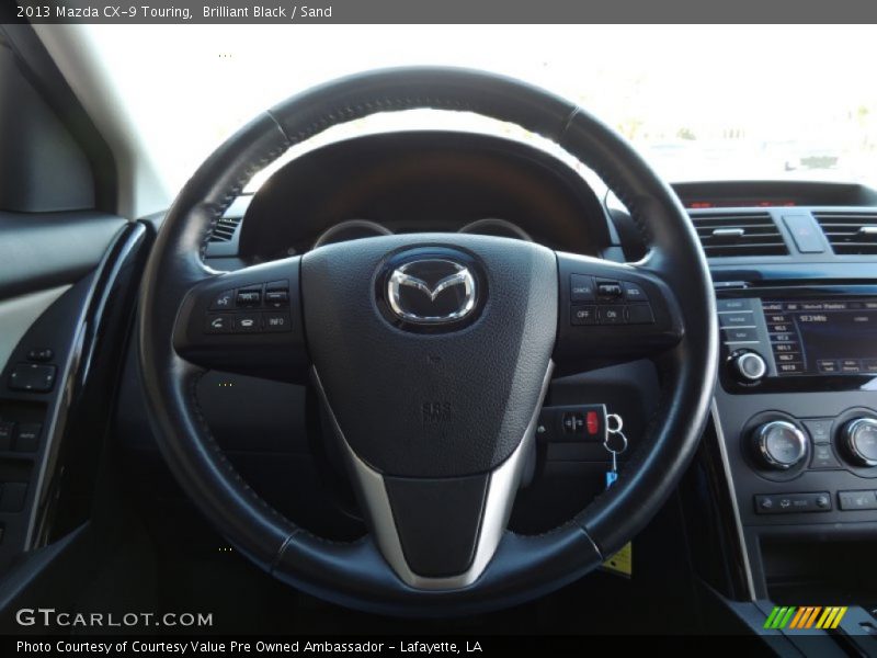 Brilliant Black / Sand 2013 Mazda CX-9 Touring