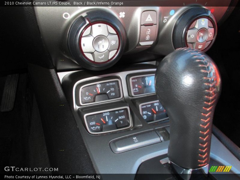 Black / Black/Inferno Orange 2010 Chevrolet Camaro LT/RS Coupe