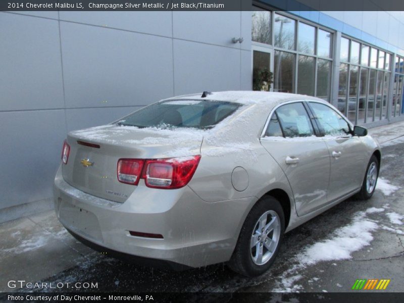 Champagne Silver Metallic / Jet Black/Titanium 2014 Chevrolet Malibu LS