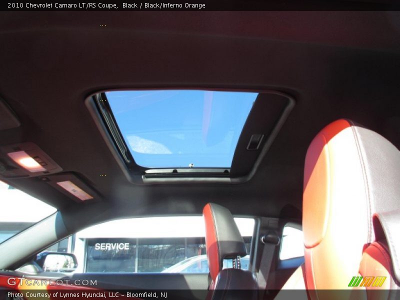 Black / Black/Inferno Orange 2010 Chevrolet Camaro LT/RS Coupe