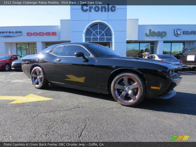 Pitch Black / Dark Slate Gray 2012 Dodge Challenger Rallye Redline