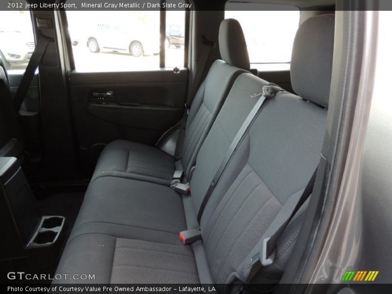 Mineral Gray Metallic / Dark Slate Gray 2012 Jeep Liberty Sport