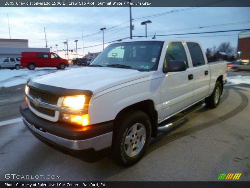Summit White / Medium Gray 2005 Chevrolet Silverado 1500 LT Crew Cab 4x4