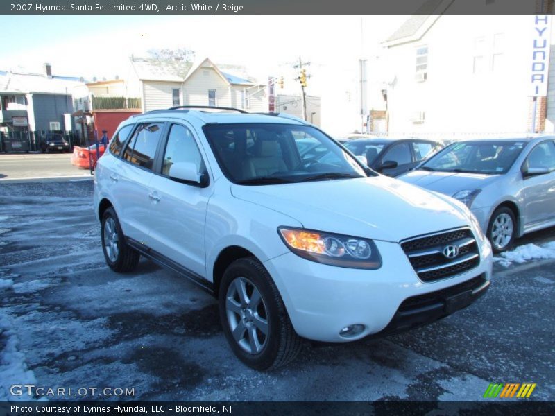 Arctic White / Beige 2007 Hyundai Santa Fe Limited 4WD