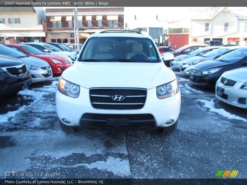 Arctic White / Beige 2007 Hyundai Santa Fe Limited 4WD