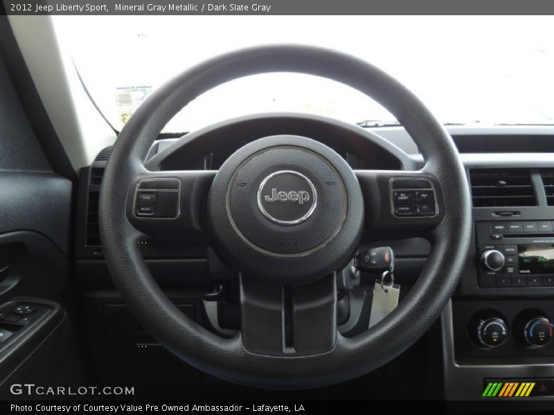 Mineral Gray Metallic / Dark Slate Gray 2012 Jeep Liberty Sport