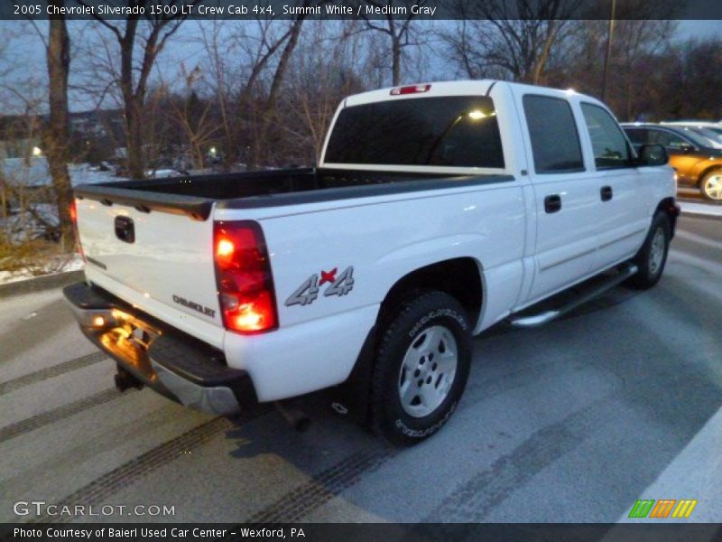 Summit White / Medium Gray 2005 Chevrolet Silverado 1500 LT Crew Cab 4x4