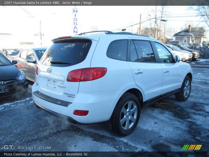 Arctic White / Beige 2007 Hyundai Santa Fe Limited 4WD