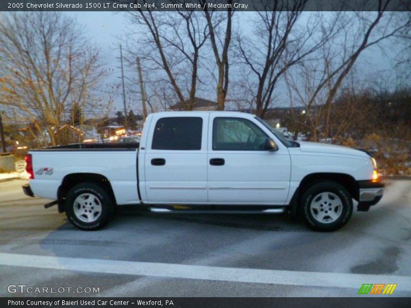 Summit White / Medium Gray 2005 Chevrolet Silverado 1500 LT Crew Cab 4x4