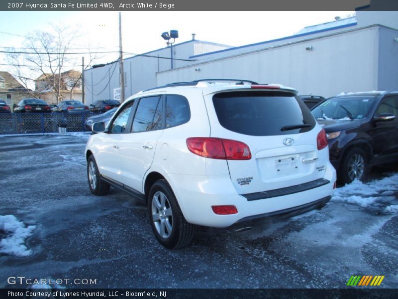 Arctic White / Beige 2007 Hyundai Santa Fe Limited 4WD
