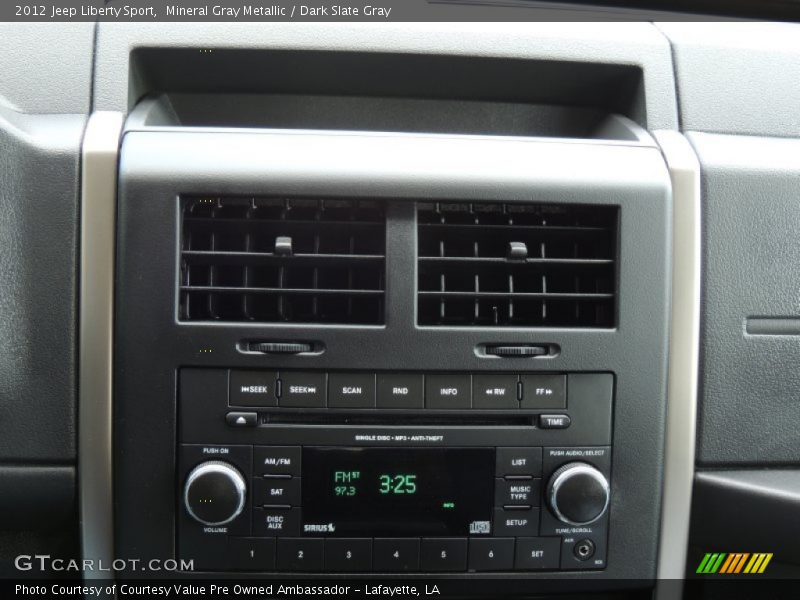 Mineral Gray Metallic / Dark Slate Gray 2012 Jeep Liberty Sport