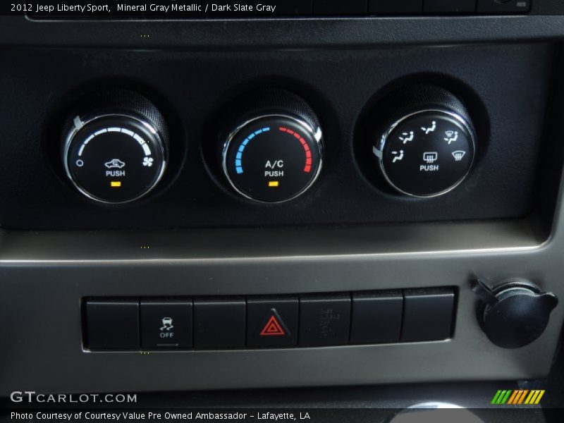 Mineral Gray Metallic / Dark Slate Gray 2012 Jeep Liberty Sport