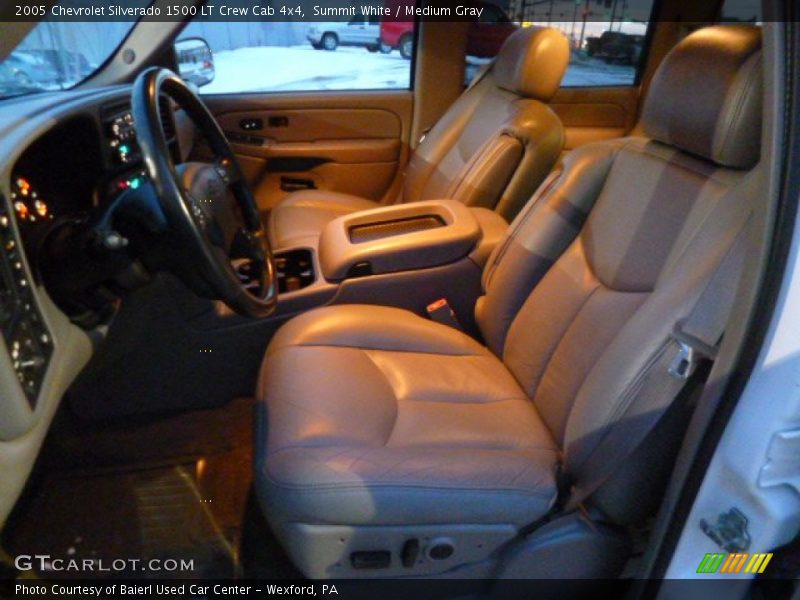 Summit White / Medium Gray 2005 Chevrolet Silverado 1500 LT Crew Cab 4x4