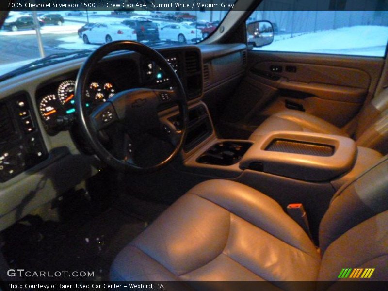 Summit White / Medium Gray 2005 Chevrolet Silverado 1500 LT Crew Cab 4x4