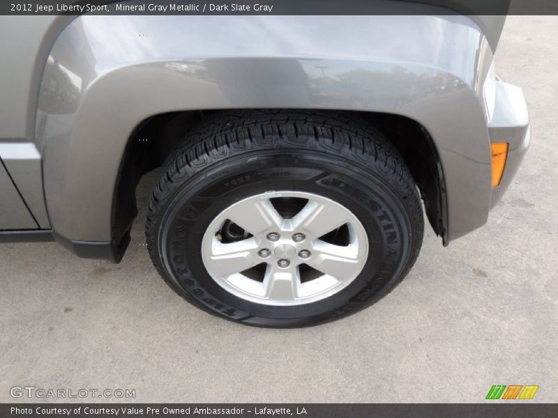 Mineral Gray Metallic / Dark Slate Gray 2012 Jeep Liberty Sport