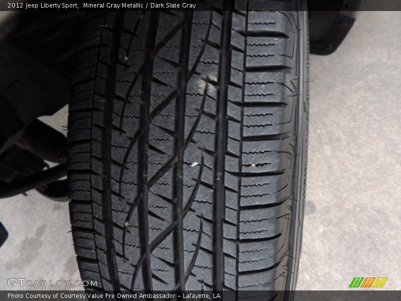 Mineral Gray Metallic / Dark Slate Gray 2012 Jeep Liberty Sport