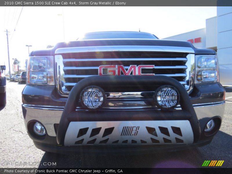 Storm Gray Metallic / Ebony 2010 GMC Sierra 1500 SLE Crew Cab 4x4