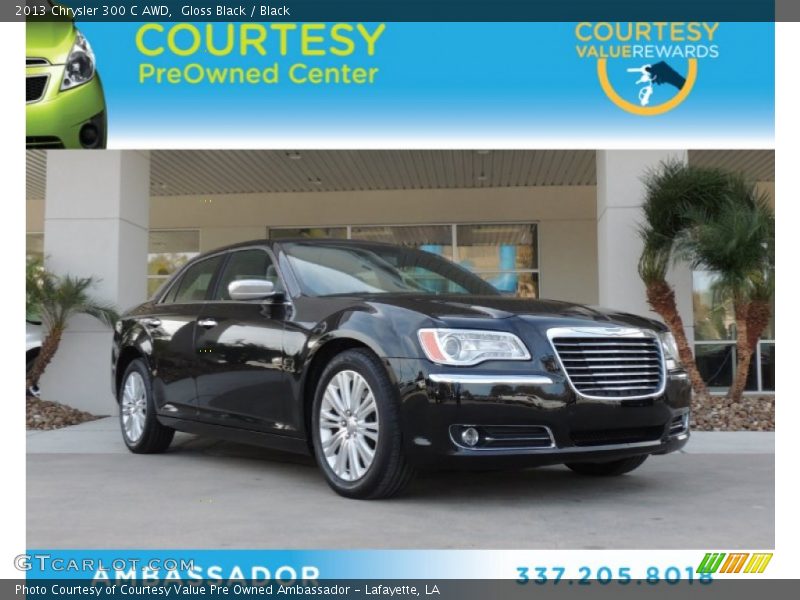 Gloss Black / Black 2013 Chrysler 300 C AWD