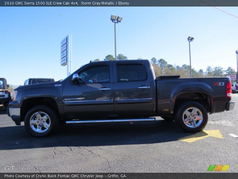 Storm Gray Metallic / Ebony 2010 GMC Sierra 1500 SLE Crew Cab 4x4