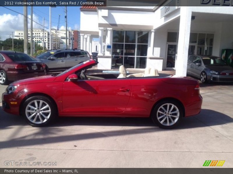 Salsa Red / Cornsilk Beige 2012 Volkswagen Eos Komfort