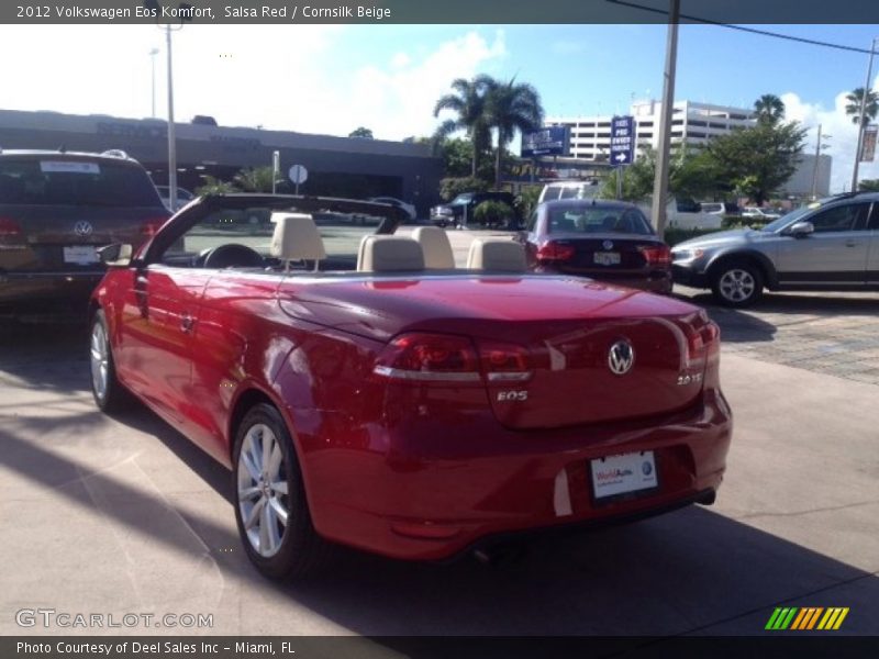 Salsa Red / Cornsilk Beige 2012 Volkswagen Eos Komfort