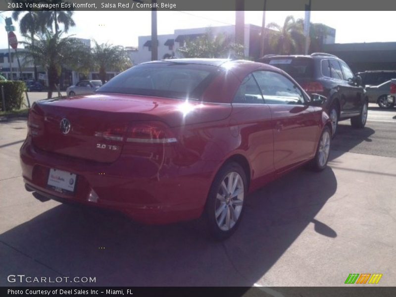 Salsa Red / Cornsilk Beige 2012 Volkswagen Eos Komfort