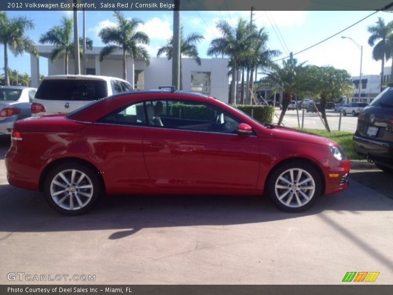 Salsa Red / Cornsilk Beige 2012 Volkswagen Eos Komfort
