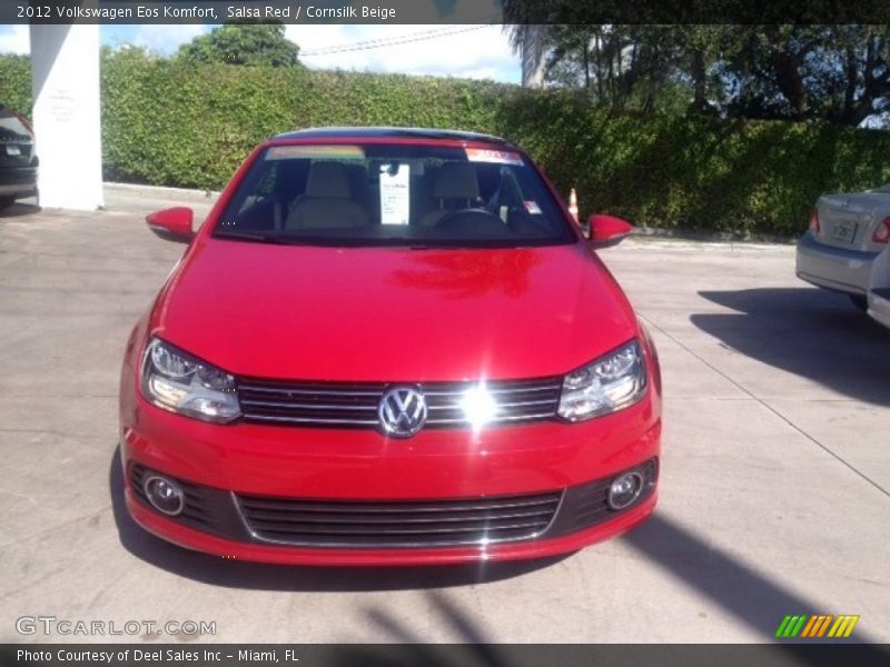 Salsa Red / Cornsilk Beige 2012 Volkswagen Eos Komfort