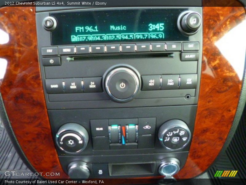 Controls of 2012 Suburban LS 4x4