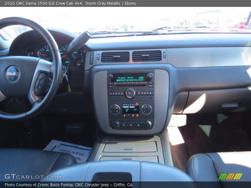 Storm Gray Metallic / Ebony 2010 GMC Sierra 1500 SLE Crew Cab 4x4