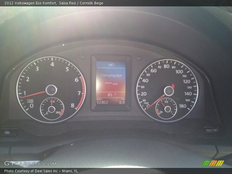 Salsa Red / Cornsilk Beige 2012 Volkswagen Eos Komfort