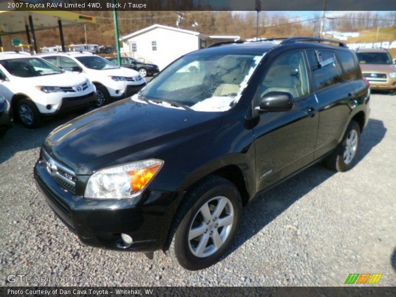 Black / Taupe 2007 Toyota RAV4 Limited 4WD
