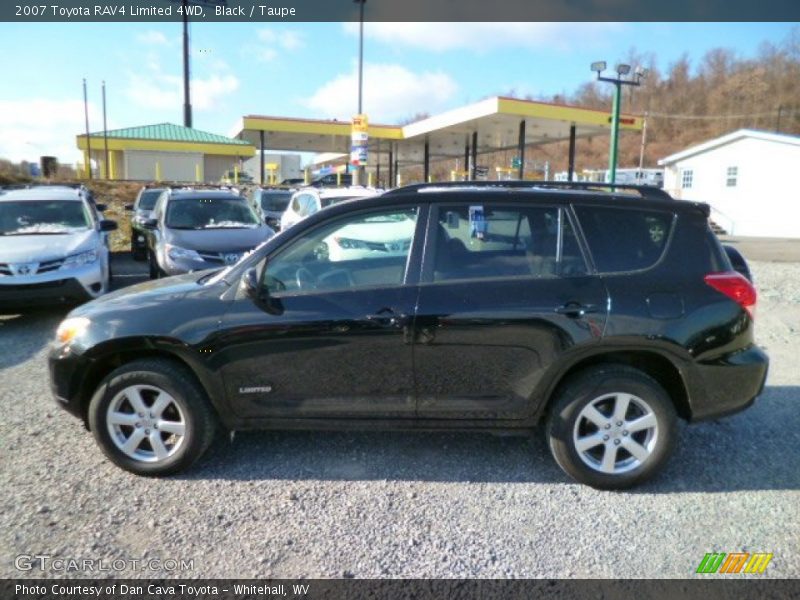 Black / Taupe 2007 Toyota RAV4 Limited 4WD
