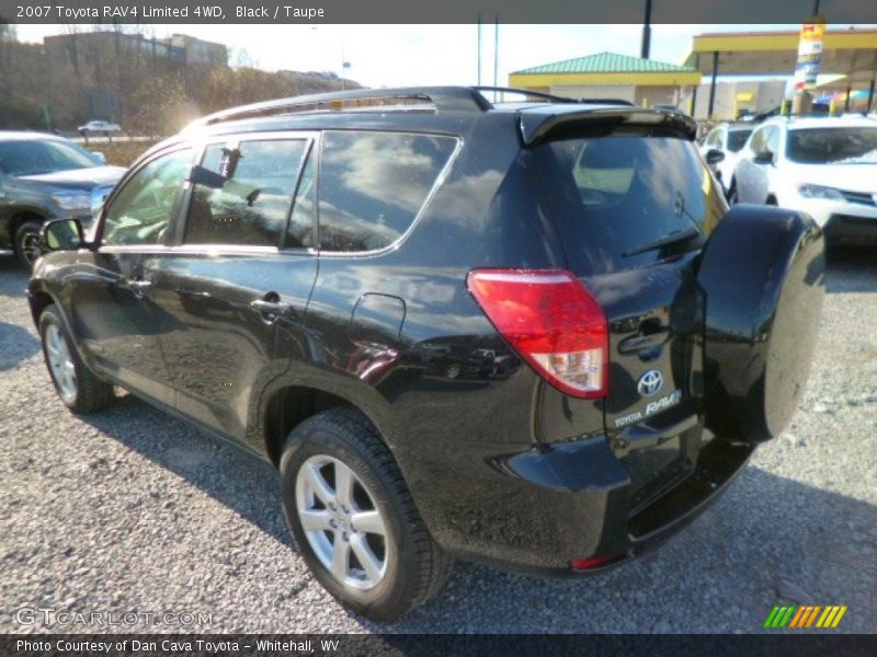 Black / Taupe 2007 Toyota RAV4 Limited 4WD
