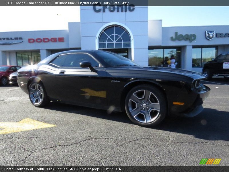 Brilliant Black Crystal Pearl / Dark Slate Gray 2010 Dodge Challenger R/T