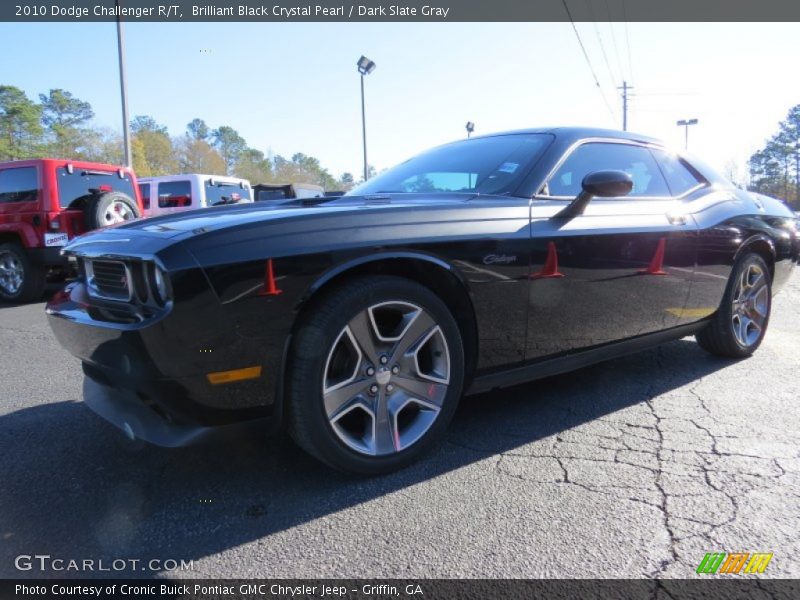 Brilliant Black Crystal Pearl / Dark Slate Gray 2010 Dodge Challenger R/T