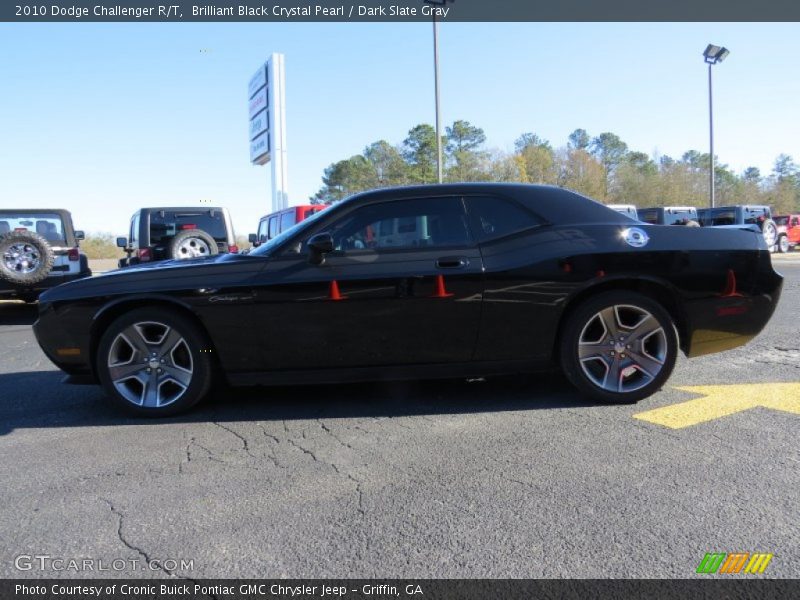 Brilliant Black Crystal Pearl / Dark Slate Gray 2010 Dodge Challenger R/T