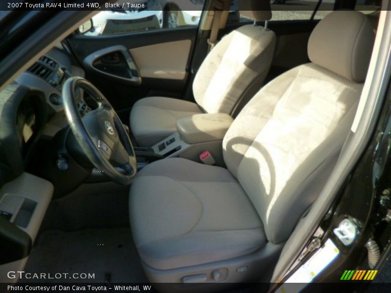 Black / Taupe 2007 Toyota RAV4 Limited 4WD