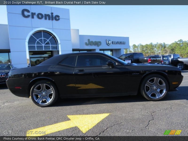 Brilliant Black Crystal Pearl / Dark Slate Gray 2010 Dodge Challenger R/T