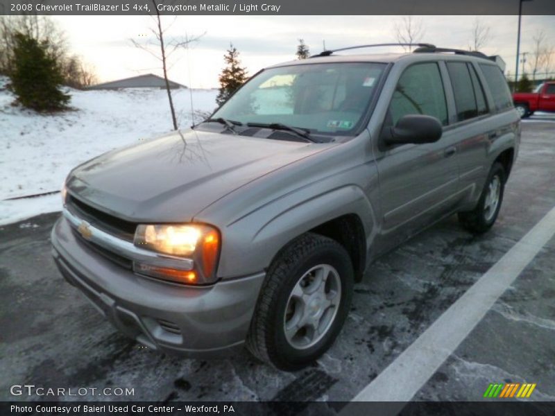 Graystone Metallic / Light Gray 2008 Chevrolet TrailBlazer LS 4x4
