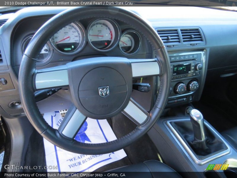Brilliant Black Crystal Pearl / Dark Slate Gray 2010 Dodge Challenger R/T